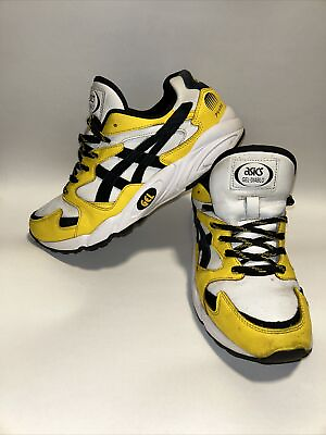 #ad ASICS Tiger Gel Diablo Sneakers Mens 8 White Yellow Shoes Athletic 1191A129 $23.00