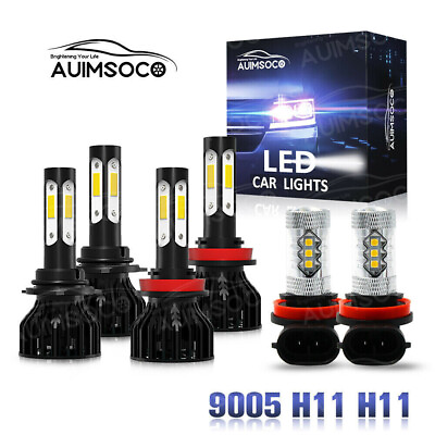 #ad 6x Car Led Lights For Toyota Camry 2007 2014 CSP LED Headlight Fog Light Bulbs $69.99