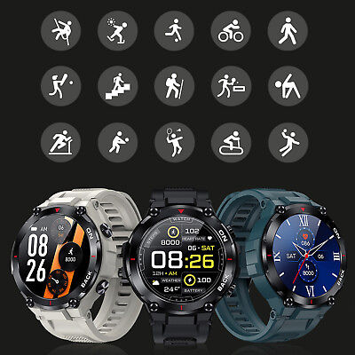 #ad 1.3 inch three anti sports GPS positioning smart watch heart rate monitoring $42.60