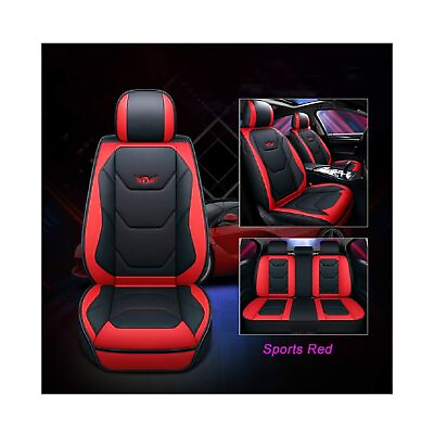 #ad JOJOHON Luxury PU Leather Auto Car Seat Covers 5 Seats Full Set Universal Fit... $185.00