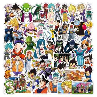 #ad 50 Cool Dragon Ball Z Stickers for Laptop Water Bottle Phone Case $4.99