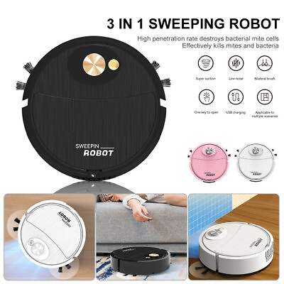 #ad 3 IN 1 Rechargeable Automatic Smart Robot Vacuum Cleaner Sweeper Floor $19.57