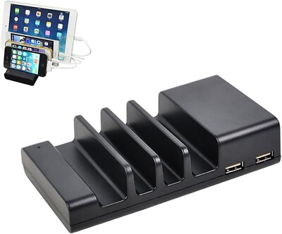 #ad 4 Port USB HUB Charging Dock Station Charger Stand Organizer For Phone or Tablet $10.99