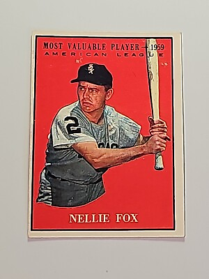 #ad 1961 Topps #477 Nellie Fox Mvp EX EXMINT $4.99