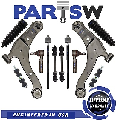 #ad 12 Pc Suspension Kit for Dodge Neon Control Arms Rear amp; Front Sway Bar Link $106.69