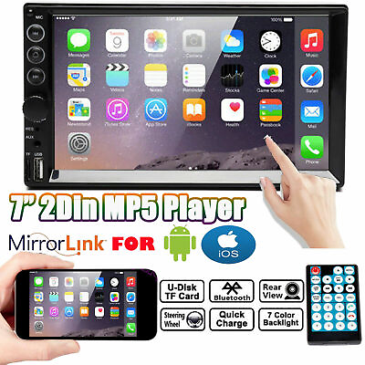 #ad 7quot; Car Stereo Radio 2DIN HD MP5 Touch Screen Mirror Link for IOS amp; Android GPS $72.49