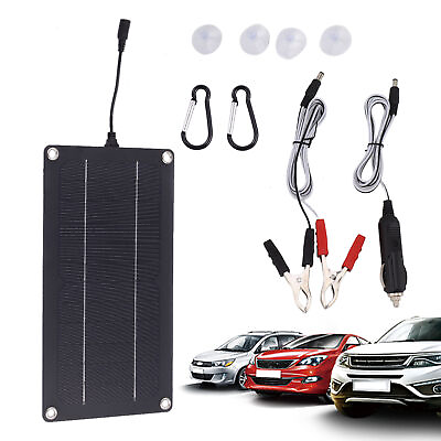 #ad Solar Car Battery Charger 12V 24V Trickle Battery Charger Solar Panels Kits $26.66