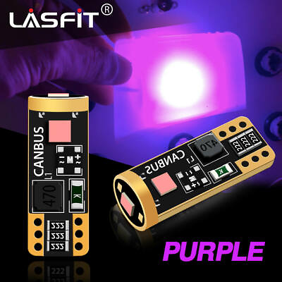 #ad Lasfit Purple Super Bright 168 194 175 T10 W5W LED Trunk Cargo Area Light Bulb $10.99