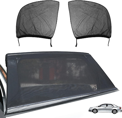 #ad 2 Pack Breathable Car Rear Side Window Shades Universal Car Side Window Sun Sha $12.26