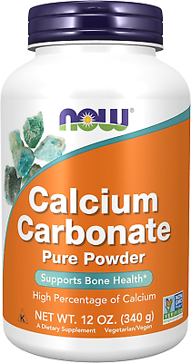 #ad NOW Supplements Calcium Carbonate Powder High Percentage of Calcium Supports $13.53