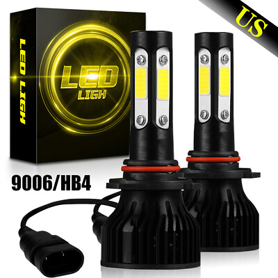 #ad HB4 9006 LED Headlight Bulbs 6500K Conversion Kit Low Beam Bright White 2 Pack $13.99