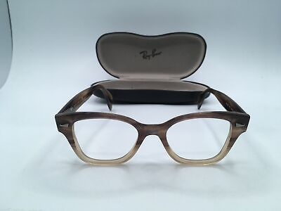 #ad RAY BAN	RB0880 Unisex Brown Havana Square Eyeglasses Frame 49MM $71.99