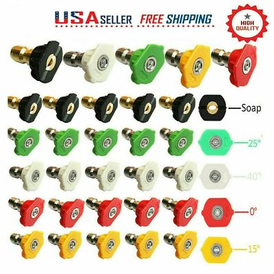 #ad Pressure Washer Spray Nozzles Quick Connect Spray Nozzle Power Tips Replacement $5.51
