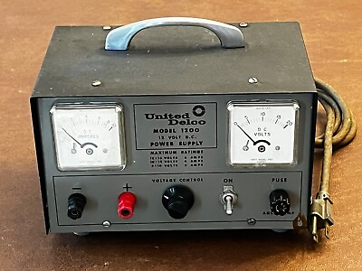 #ad Vintage United Delco Power Supply Model 1200 12VDC Rare Electronics $150.00
