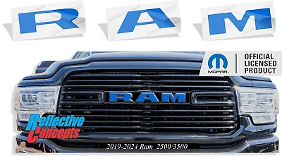 #ad #ad RAM Grille Emblem Overlay Decal Sticker Fits 2019 2024 Ram 2500 3500 $14.99