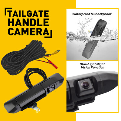 #ad Tailgate View Handle w Rear Camera Backup Camera For 2015 Toyota Tacoma TRD Pro $36.09
