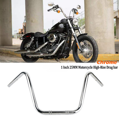 #ad Motorcycle Handlebars Z Bar Drag Hanger For Suzuki Honda Harley chopper 1quot; inch $51.50