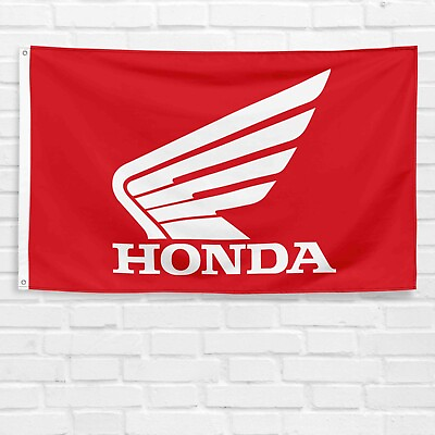 #ad For Honda Motorcycle 3x5 ft Flag HRC Racing Show Wall Decor Banner $13.99