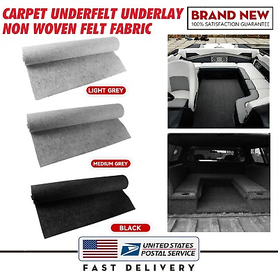 #ad Automotive Underfelt Felt Carpet Trunk RV Wall Lining Boat Decking Refurbishment $19.99