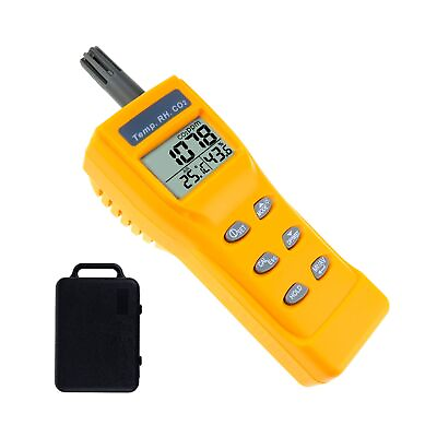 #ad Carbon Dioxide CO2 Detector Monitor Meter Tester Sensor Temperature Humidity New $159.30