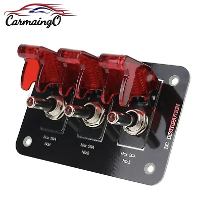 #ad #ad Metal Red LED Rocker Ignition Switch Panel Circuit Breaker 12V Car Marine Boat $18.99