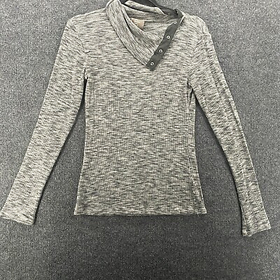 #ad Dolan Womens Sweater Size Small Gray Pullover Long Sleeves Casual Thermal Ladies $18.85