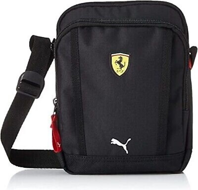 #ad NWT Puma ALDO FERRARI RACE PORTABLE BAG Crossbody Messenger BLACKOUT Small 9quot;x6quot; $69.99