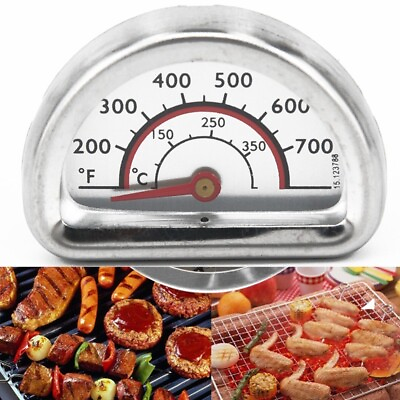 #ad 1x Heat Indicator Grill amp; Smoker Thermometer Temp Gauge Tool For Charbroil Grill $7.66