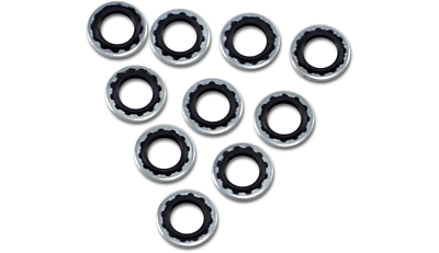 #ad NEW DRAG SPECIALTIES DS 097014 Banjo Bolt Sealing Washers 3 8quot; 10mm HARLEY $13.95