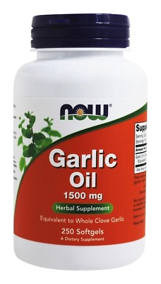 #ad NOW Foods Garlic Oil 1500 mg 250 Softgels $11.85