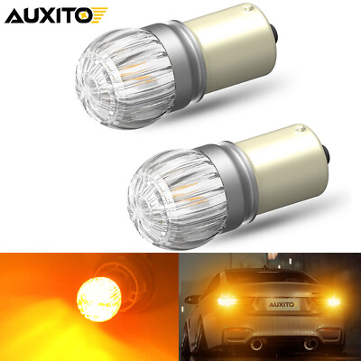 #ad 2pcs AUXITO BA15S 1156 Turn LED Signal Light Bulb High Power Amber Yellow 3000K $16.99