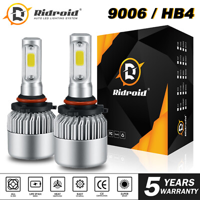 #ad 9006 HB4 LED Headlight Bulb Conversion Kit Low Beam 6000K Bright Replace Halogen $9.98