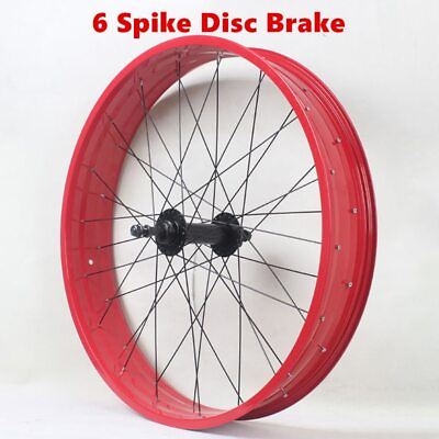 Snowbike Wheels Set 26X4.0 Wide Rim Alloy ATV Fat Bike Parts 36 Holes Disc Brake $189.00