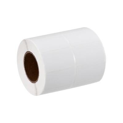 #ad Direct Thermal Labels Coated Paper 2x1 Inch in 2 Row White 3000 Labels 1 Roll $31.20