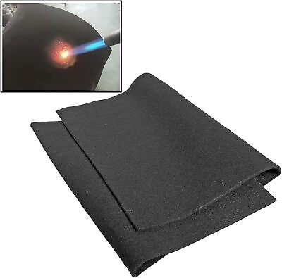 #ad Carbon Fiber Welding Blanket Felt Black 24quot; X 18quot; X 1 4quot; High Temp Torch Pad US $13.11