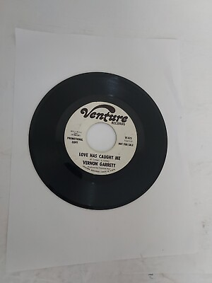 #ad 45 RPM Vinyl Record Rare Soul Vernon Garrett Love Has Caught Me Promo VG $25.75