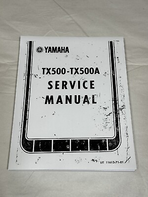 #ad 3 Hole Punch Official Service Shop Repair Manual 1973 1974 Yamaha TX500 TX500A $22.39
