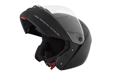 #ad Ninja Elite Black With Carbon Strip With Clear Visor Full Face Helmet Xl @MS $78.32