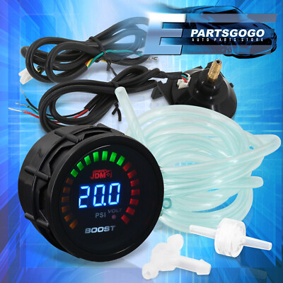 #ad For 300ZX 350Z JDM 2quot; 52MM Turbo Boost PSI Volt Digital LED Auto Gauge Meter Car $18.99