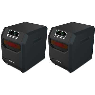 #ad Lifesmart Electric Room Heaters 1500W 4 Element Quartz Infrared LED 2 Pack $181.51