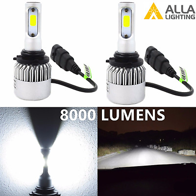 #ad Alla Lighting 8000lm COB White Mini 9006 HB4 LED Headlight Bulbs Conversion Kits $45.98