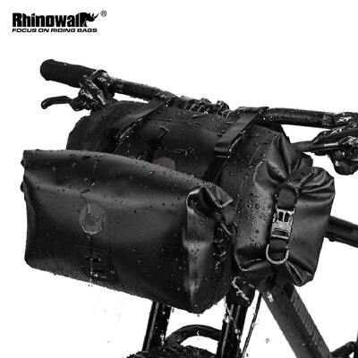 #ad Rhinowalk Bicycle Front Bag 2In1 Big Capacity Waterproof MTB Bike Tube Bag $64.99