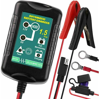 Automatic Battery Charger Maintainer 6V 12V Volt Motorcycle Boat Car $21.00