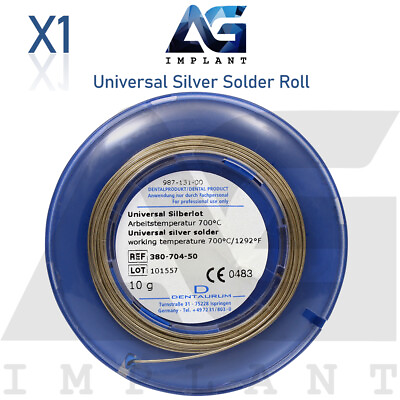 #ad Universal Silver Solder Wire Roll 10g Orthodontic Dental Bands Soldering Welding $105.00
