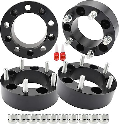 #ad 4pcs 2 inch Wheel Spacers Adapters 5x5.5 fits 1994 2001 Ram 1500 2WD 4WD Black $83.99