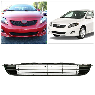 #ad For 2009 2010 Toyota Corolla CE LE XLE Black Front Bumper Lower Grille Grill $22.49
