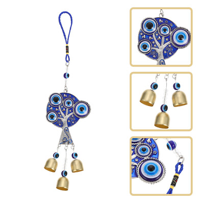 #ad Evil Eye Hanging Decoration Tree of Life Pendant Wind Chime Wall $8.99