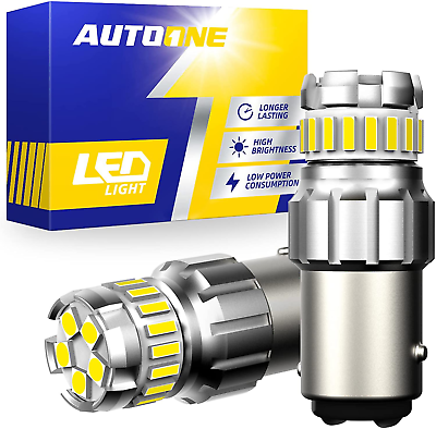 #ad 1157 LED Bulb White 6500K 2057 2357 7528 BAY15D LED Bulbs for Backup Reverse Li $31.02