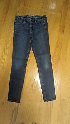 #ad American Eagle Jeggings Jeans Womens 0 Short Skinny Stretch 360 High rise Denim $11.99