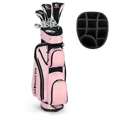 #ad Ultimate Ladies Womens Complete Golf Clubs Set 10 Pieces Includes Alloy Driver $229.99